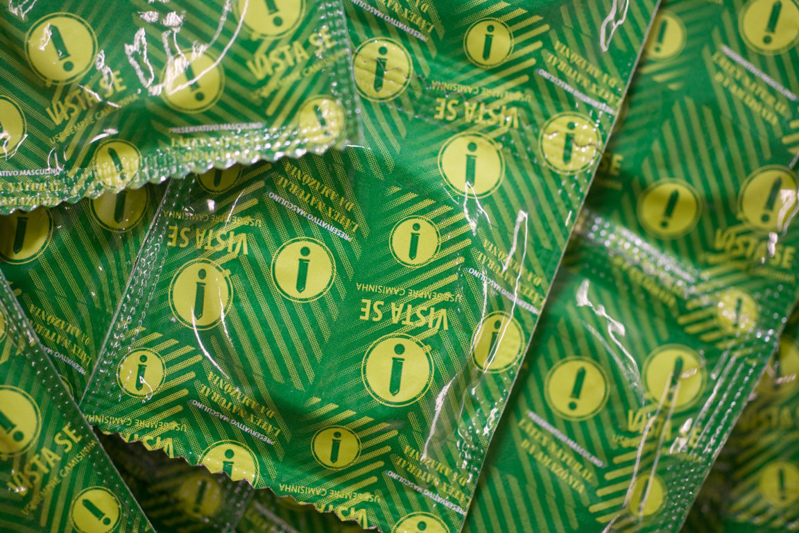The government gives the condoms away to help fight HIV
