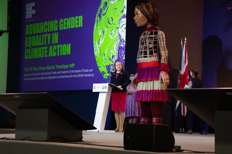 Little Amal at COP26