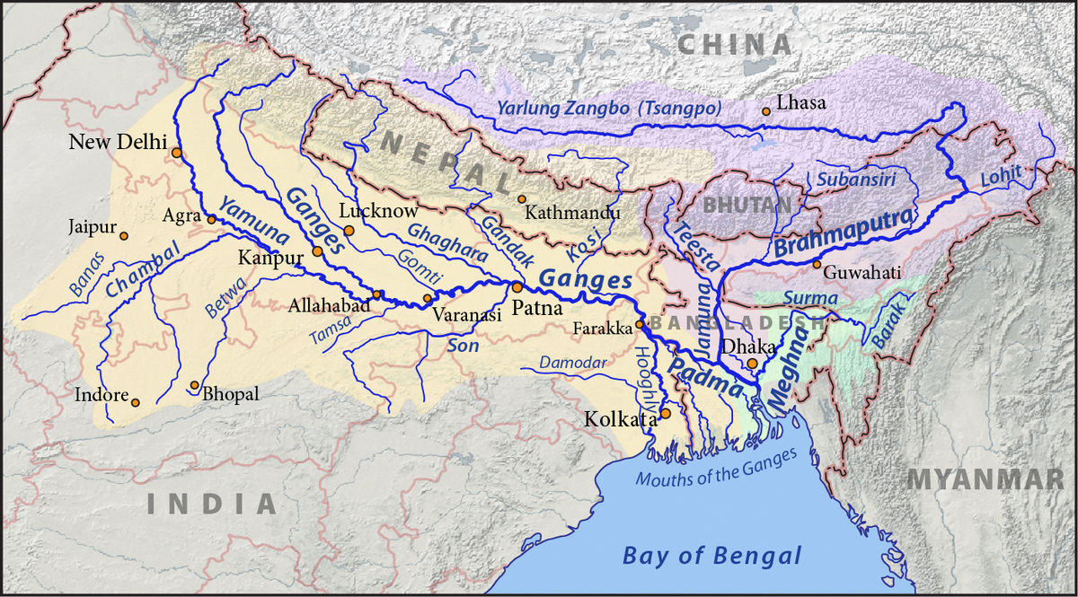 the Ganges-Brahmaputra-Meghna delta