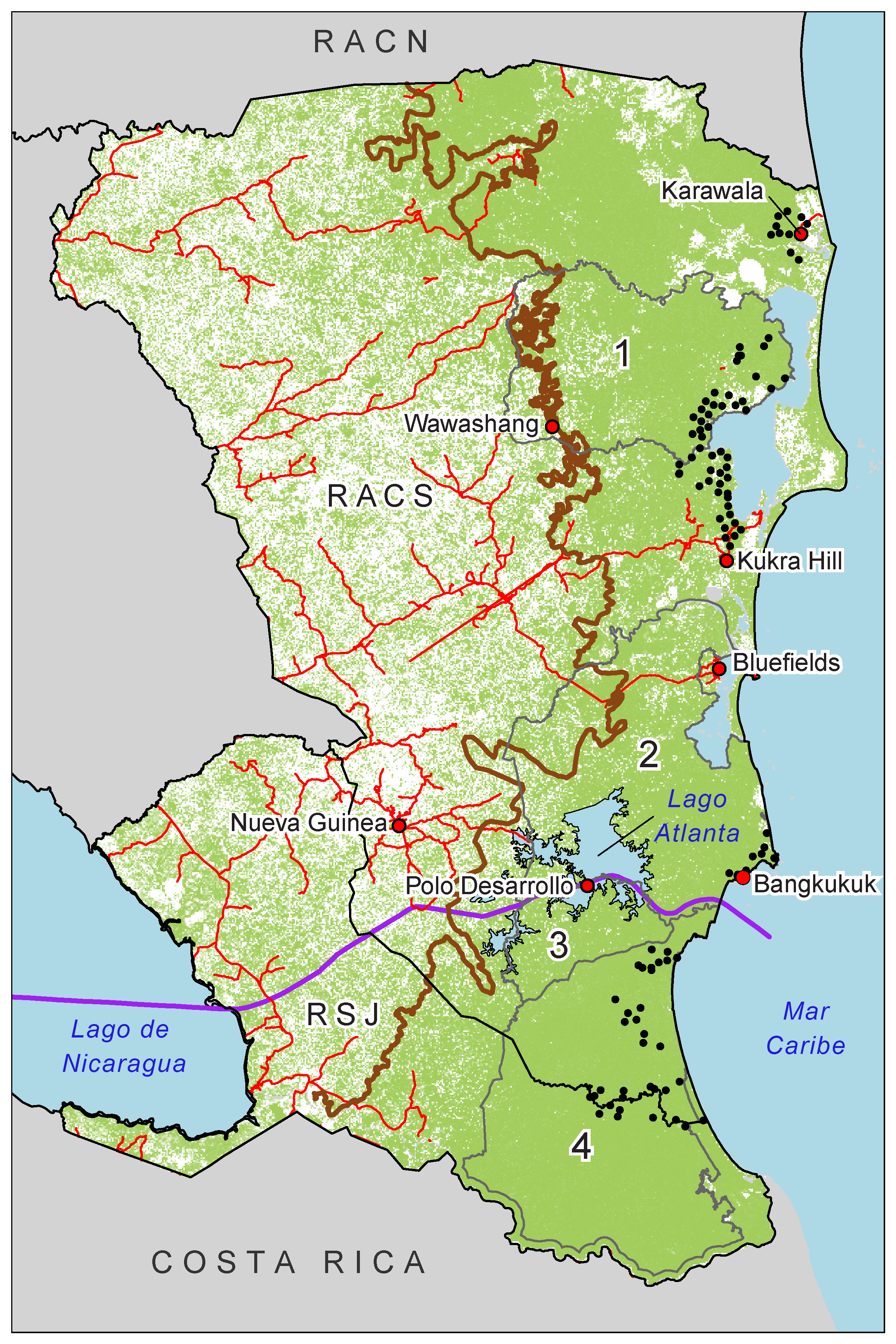 Región analizada Nicaragua